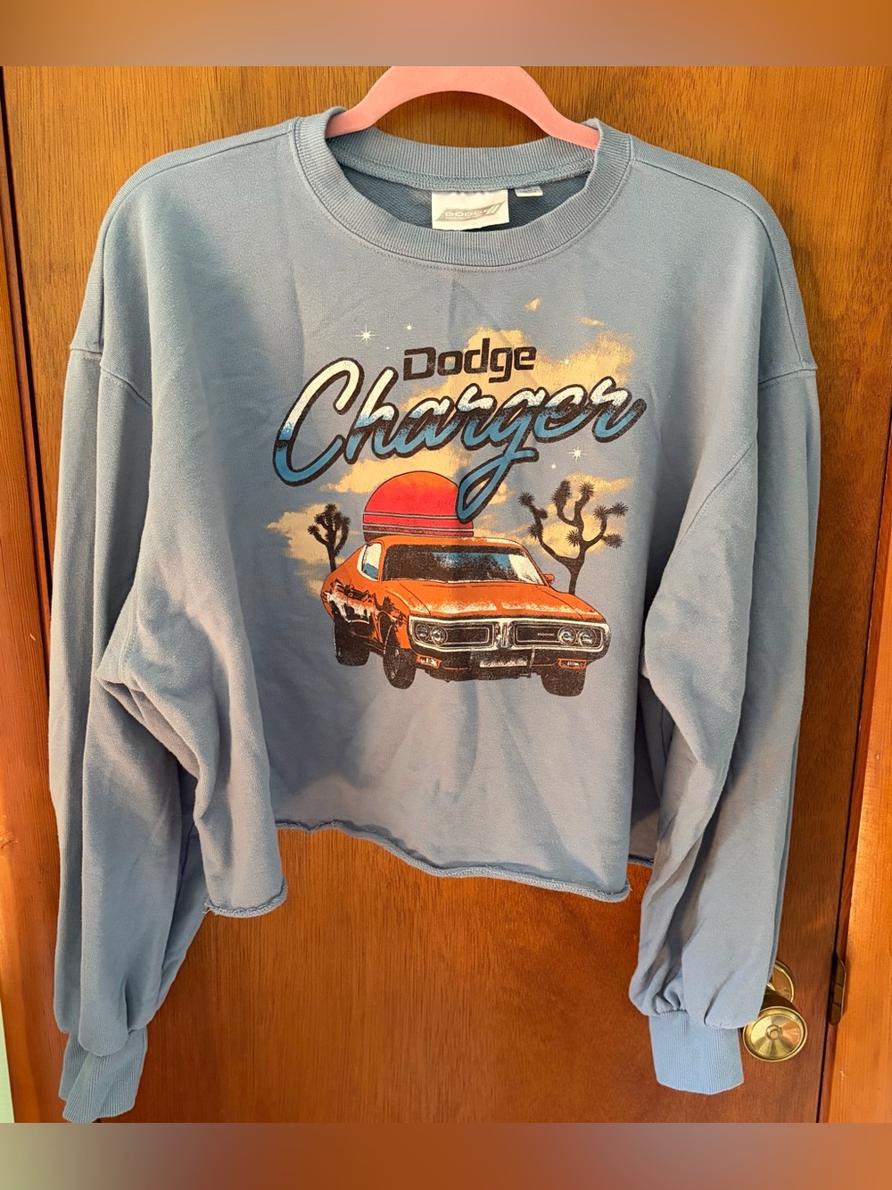 Cropped Dodge Charger Crewneck